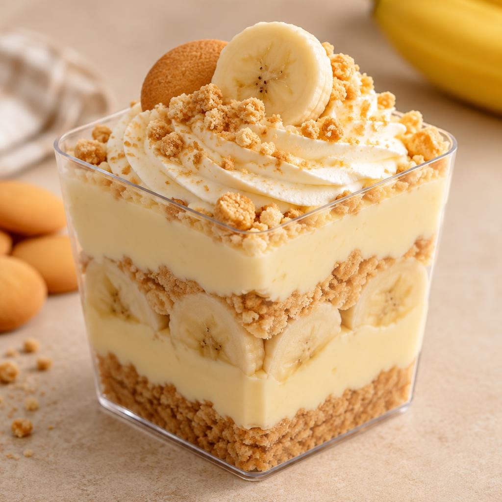 Banana Pudding Cheesecake Shooters from Bowlicious Eats