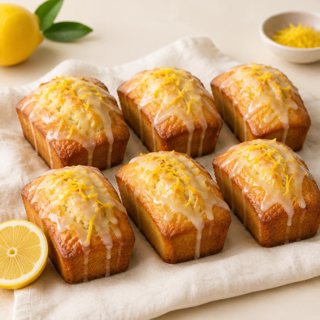 Lemon Pound Cake Mini Loaves from Bowlicious Eats