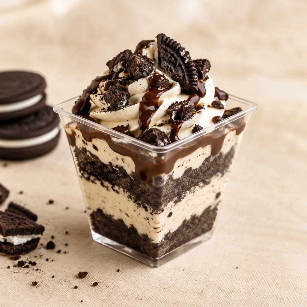 Oreo Fudge Cheesecake Shooters from Bowlicious Eats