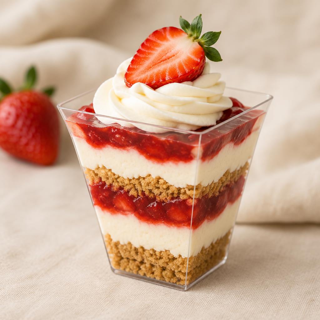 Strawberry Cheesecake Shooters from Bowlicious Eats
